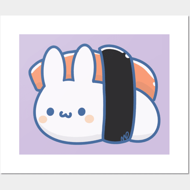 Kawaii bunny Wall Art by Sugar Bubbles 